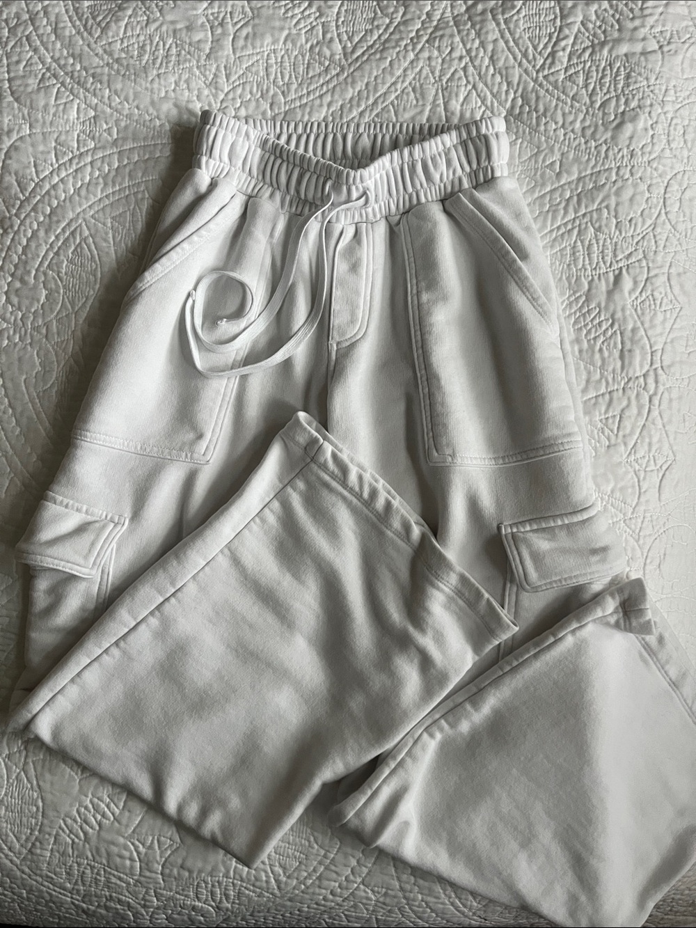Wild Fable White Cargo Jogger Pants